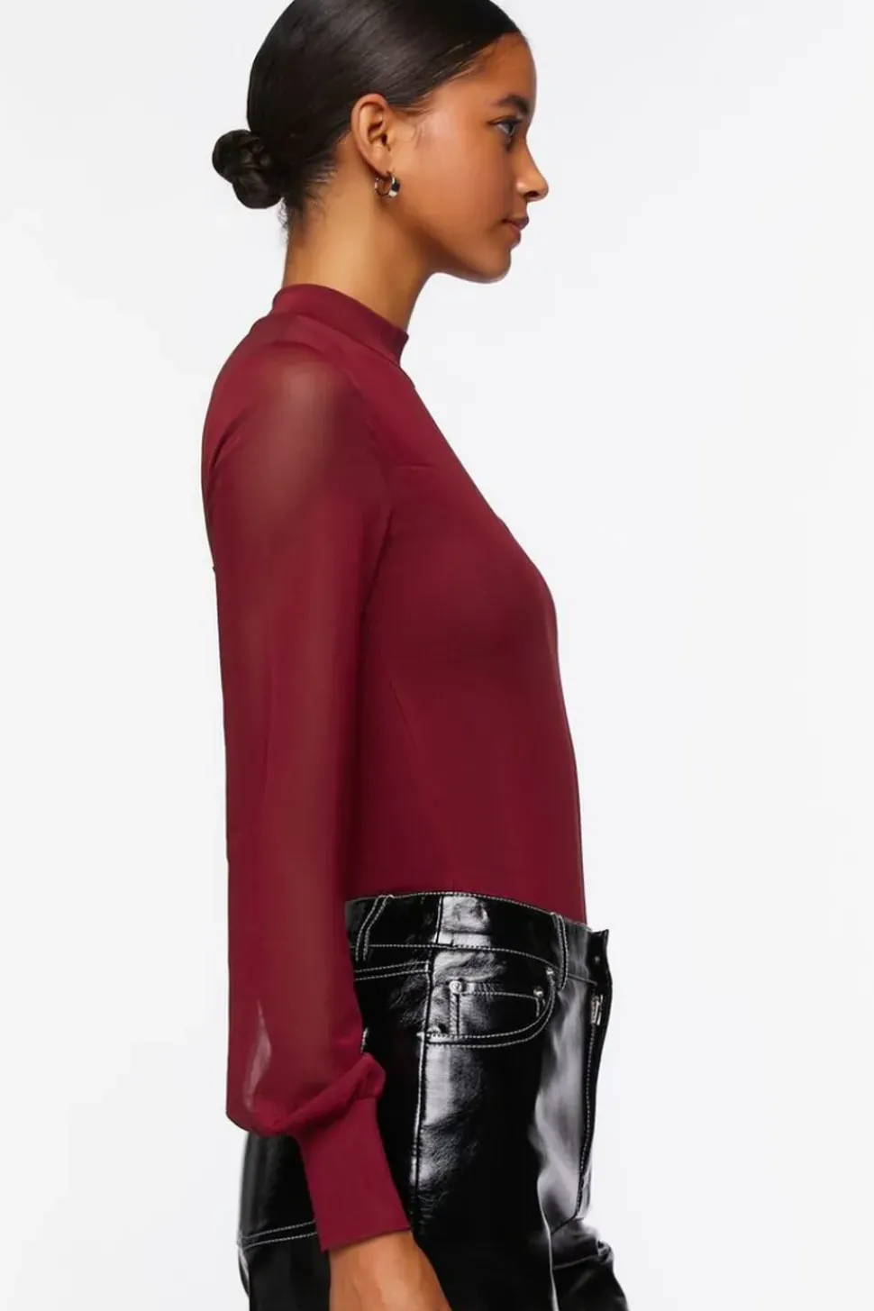 Sheer Illusion Neck Bodysuit