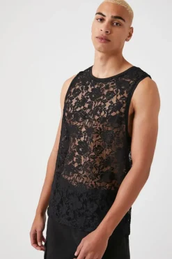 Sheer Lace Tank Top