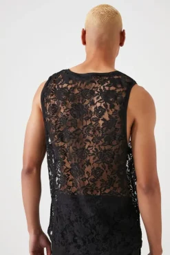 Sheer Lace Tank Top