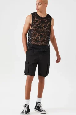 Sheer Lace Tank Top