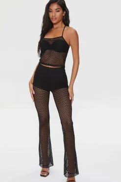 Sheer Mesh Cropped Cami
