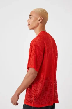 Sheer Mesh Netted Tee