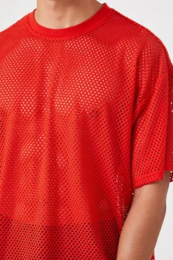 Sheer Mesh Netted Tee