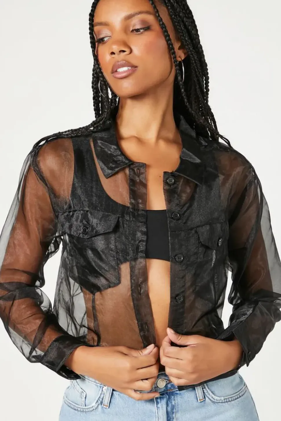 Sheer Organza Jacket