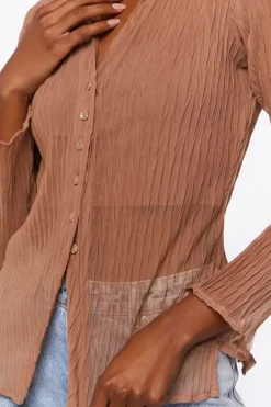 Sheer Textured Shirt
