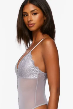 Shimmer Lace Lingerie Bodysuit