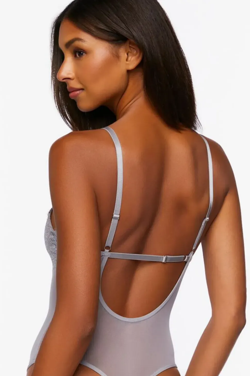 Shimmer Lace Lingerie Bodysuit