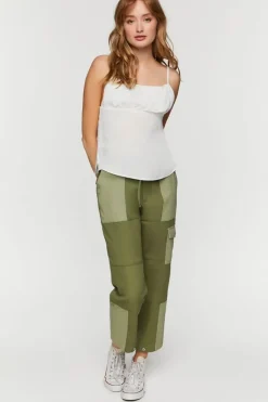 Shirred-Bust Flowy Cami