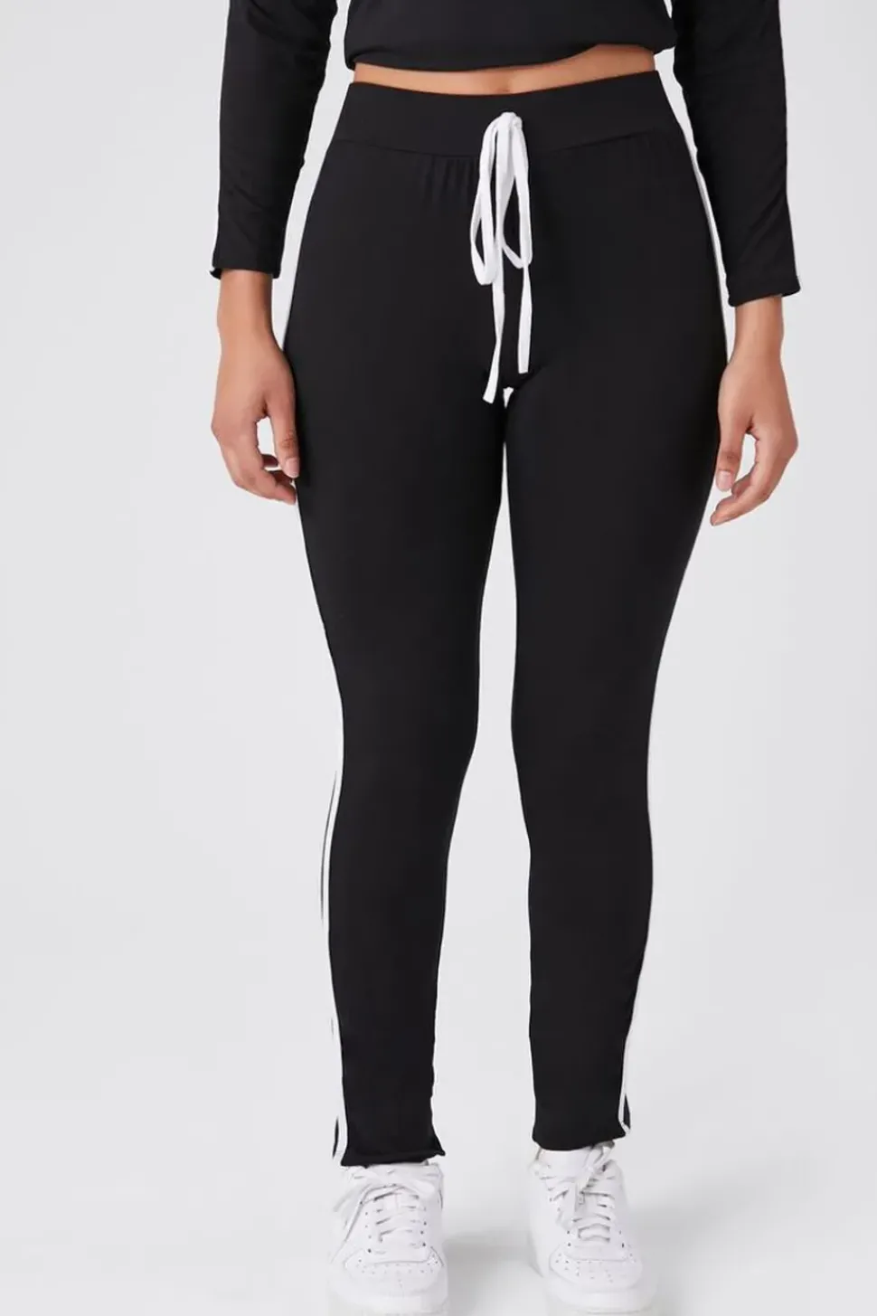Side-Striped Drawstring Joggers