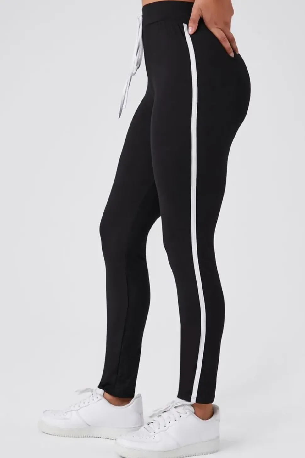 Side-Striped Drawstring Joggers