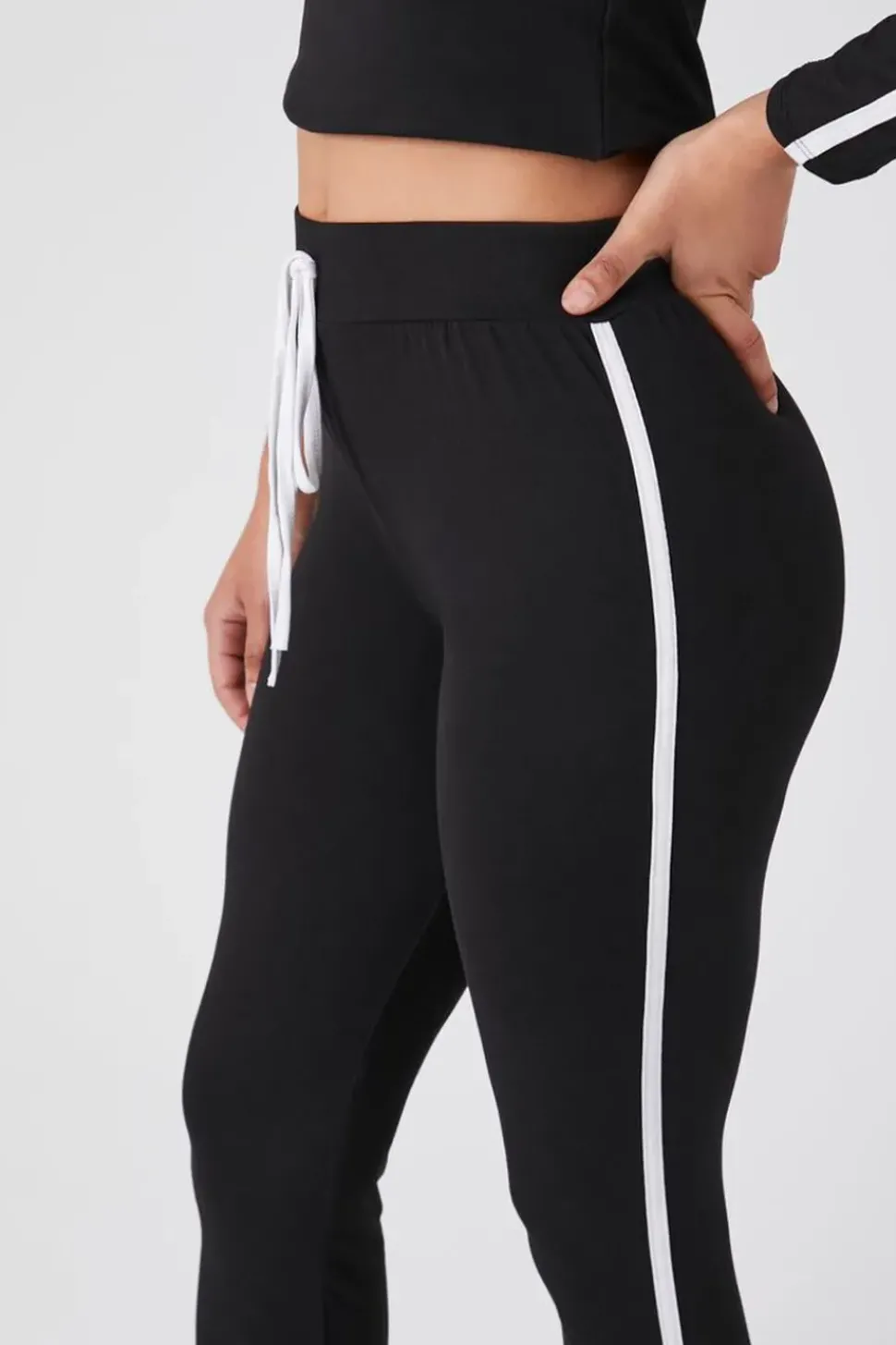 Side-Striped Drawstring Joggers