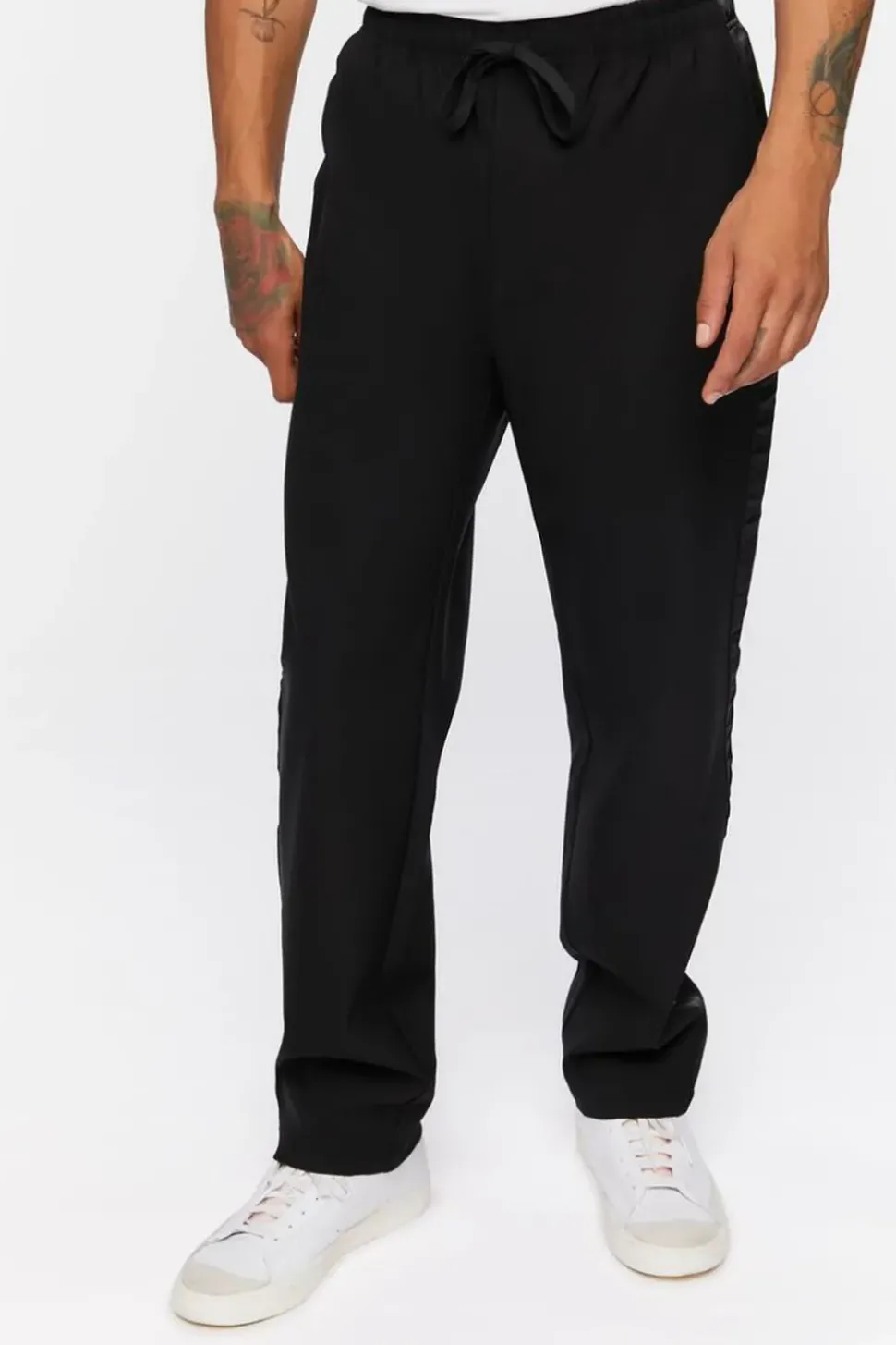 Side-Striped Straight Pants