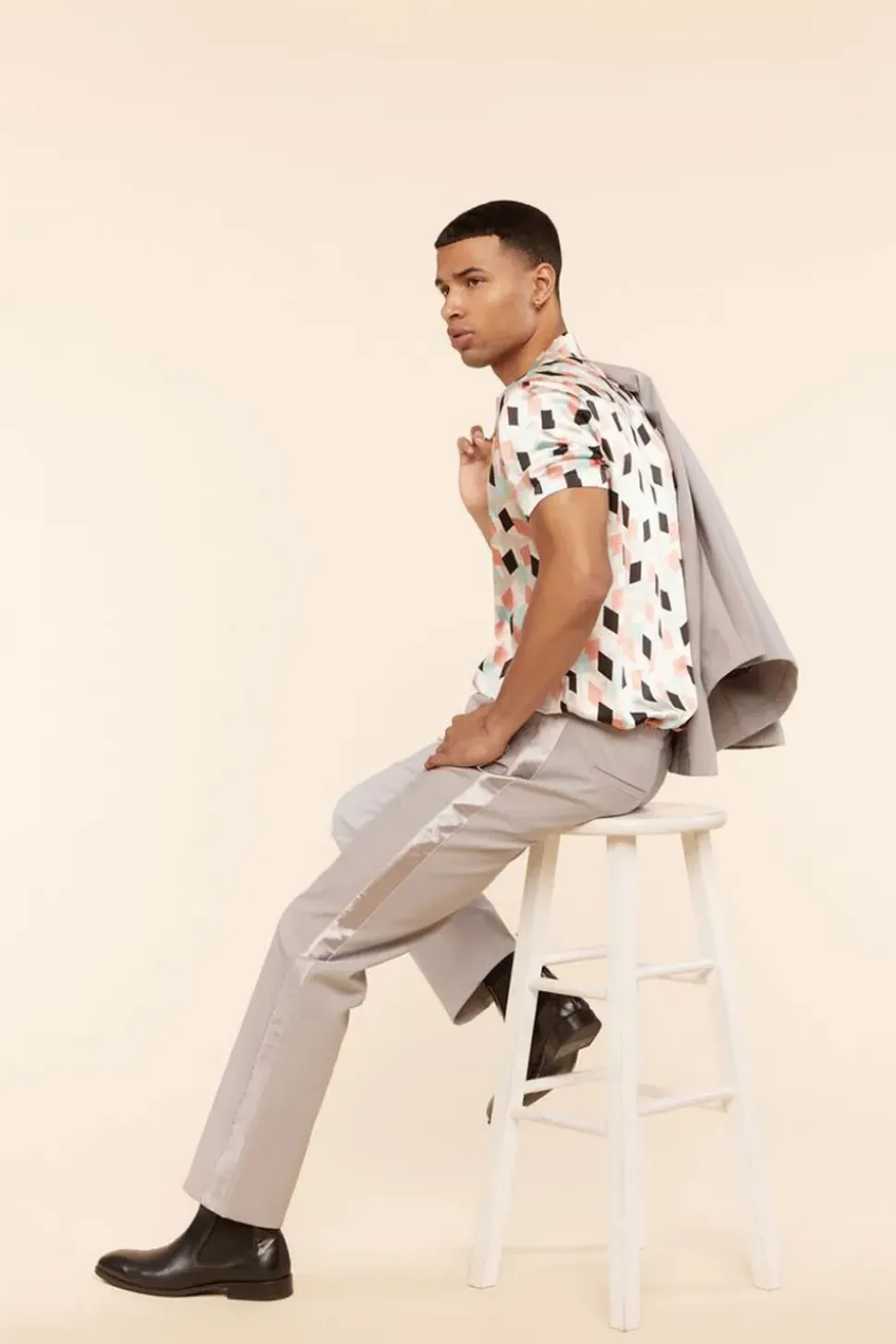 Side-Striped Straight Pants