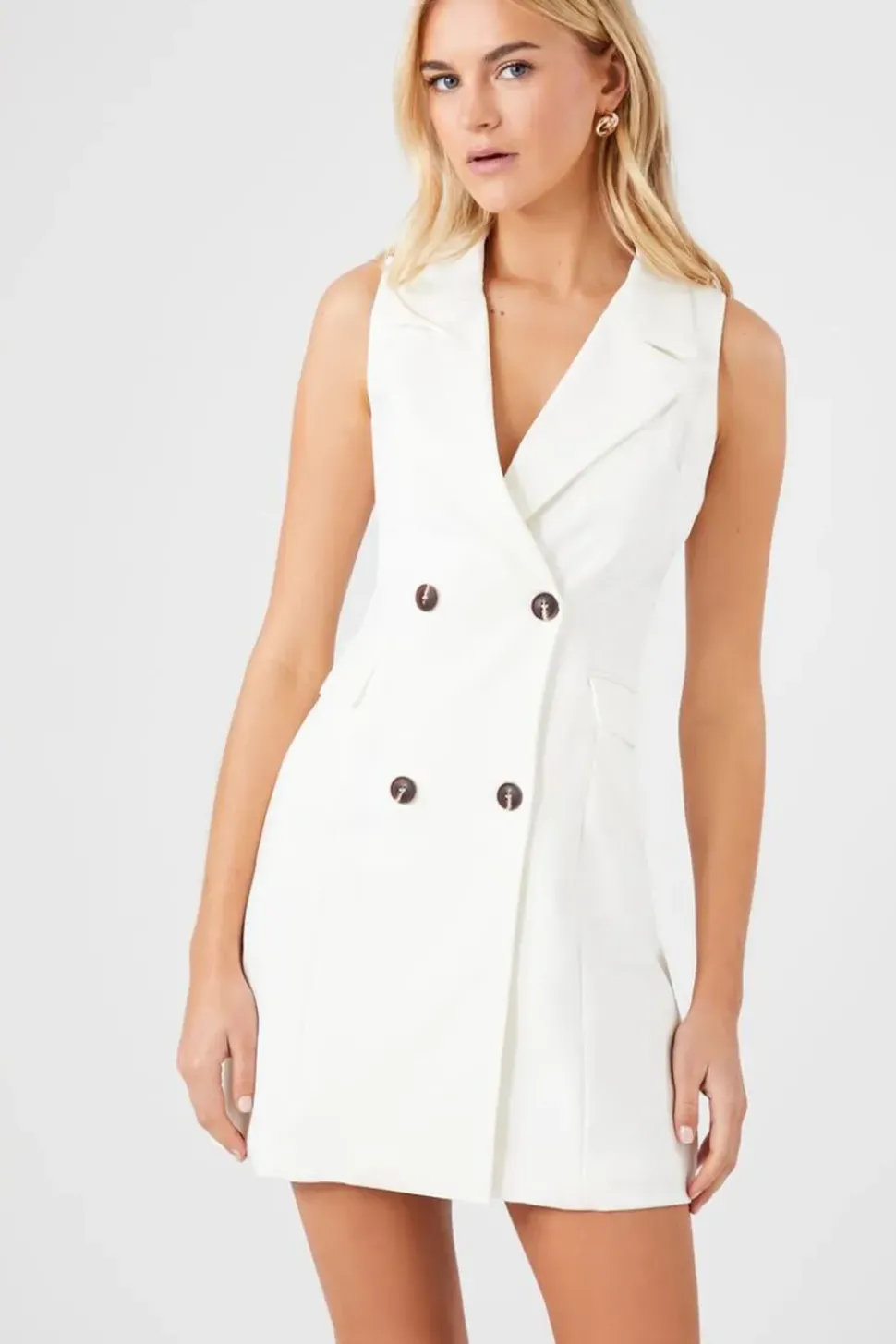 Sleeveless Blazer Mini Dress