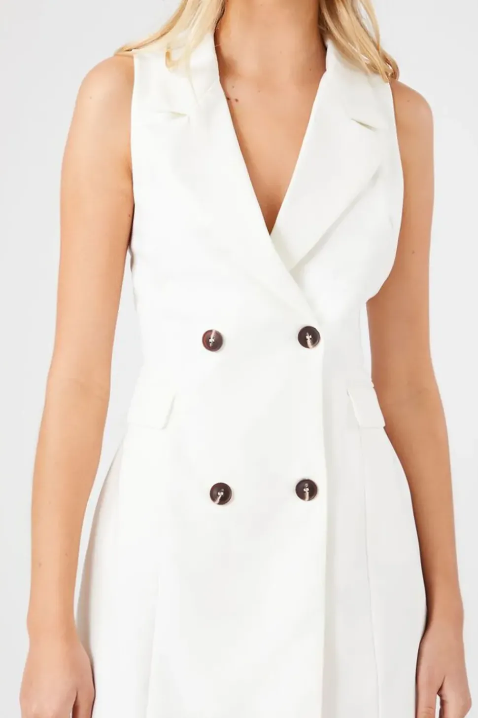 Sleeveless Blazer Mini Dress