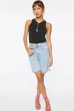 Sleeveless Cutout Top