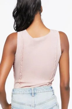 Sleeveless Lace-Up Bodysuit