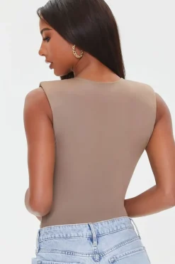 Sleeveless Padded Bodysuit