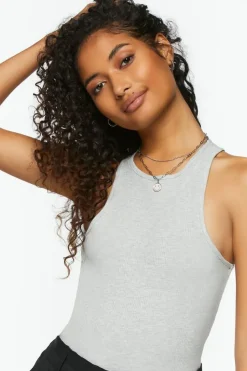 Sleeveless Racerback Bodysuit