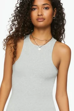 Sleeveless Racerback Bodysuit
