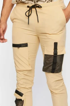 Slim-Fit Drawstring Utility Joggers