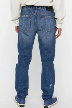 Slim-Fit Patch Jeans