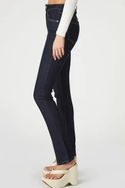 Slim-Fit Slit Jeans