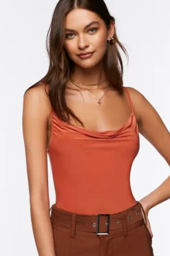 Slinky Cowl Neck Bodysuit