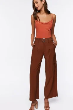 Slinky Cowl Neck Bodysuit