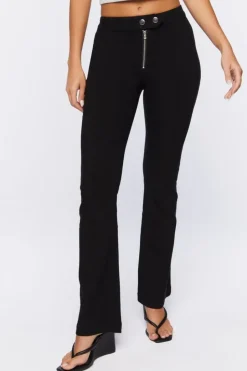 Slinky Knit Flare-Leg Pants