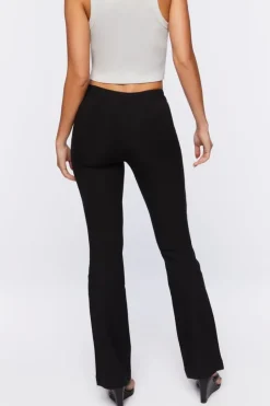 Slinky Knit Flare-Leg Pants