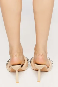 Slip-On Chain Heels