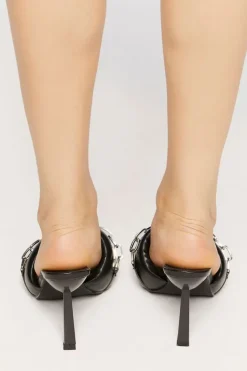 Slip-On Chain Heels