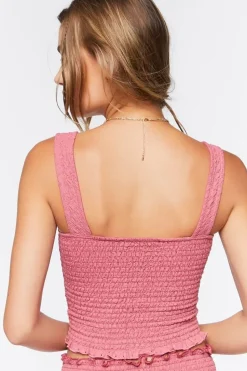 Smocked Crop Top