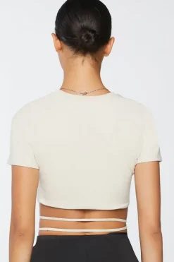 Snake Graphic Wraparound Baby Tee