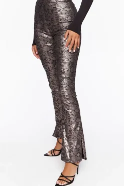 Snake Print Stretch Jeans