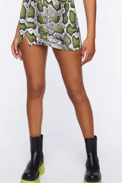 Snakeskin Tube Top & Skirt Set