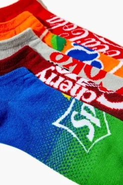 Soda Graphic Ankle Socks Set - 5 Pck