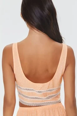 Speckled Print Lounge Corset Crop Top