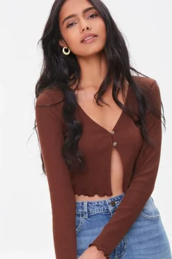 Split-Front Crop Top