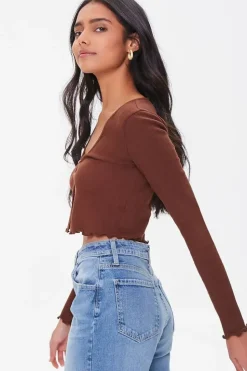 Split-Front Crop Top