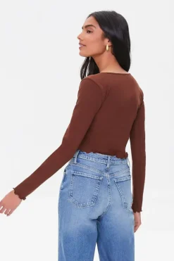 Split-Front Crop Top