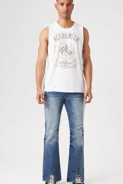 Split-Hem Flare Jeans