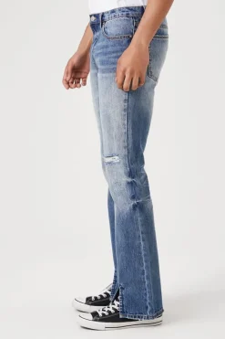 Split-Hem Flare Jeans
