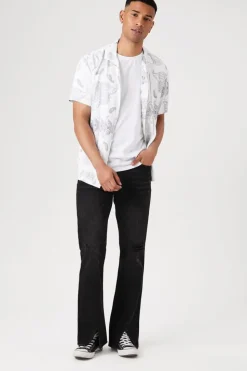 Split-Hem Flare Jeans