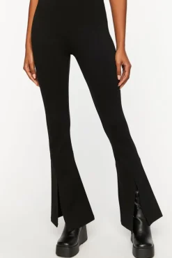 Split-Hem Flare Pants