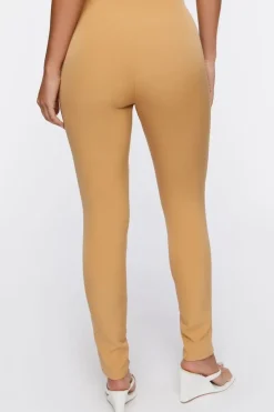 Split-Hem High-Rise Pants