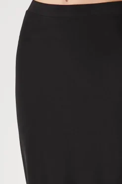 Split-Hem Midi Pencil Skirt