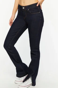 Split-Hem Slim-Fit Jeans