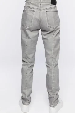 Split-Hem Slim-Fit Jeans